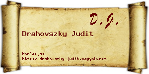 Drahovszky Judit névjegykártya