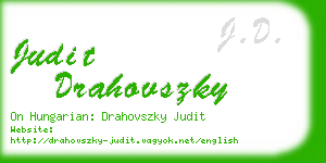 judit drahovszky business card